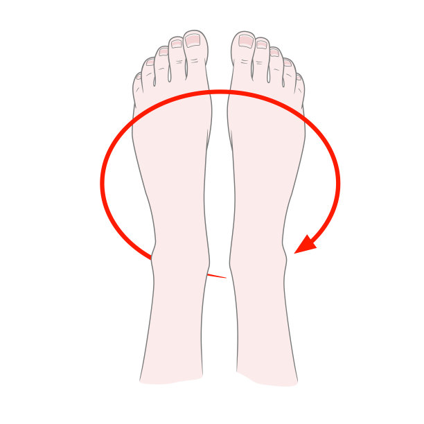 足部按摩。按摩与预防踝骨疾病。旋转的脚矢量插图图片下载