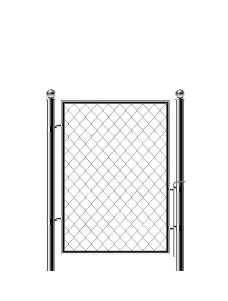 逼真的金属铁链围栏。图片下载