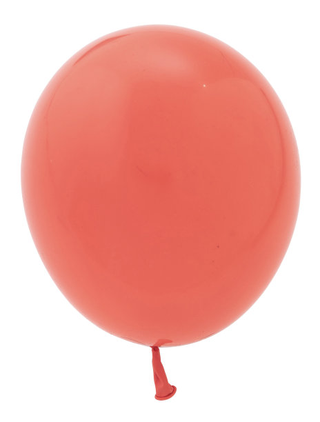 简单的红色气球孤立在白色背景。图片下载