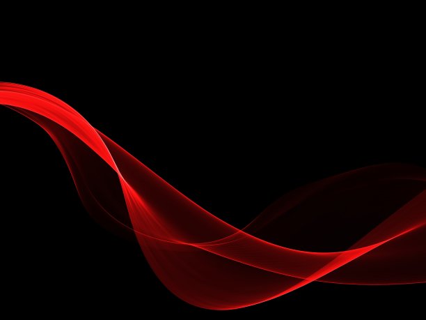 抽象亮色红波设计元素图片下载