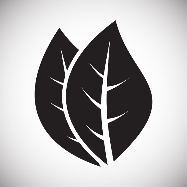 自然相关图标的背景为图形和网页设计。简单的矢量信号。网站按钮或手机应用的互联网概念符号。图片下载