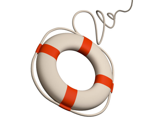 3D渲染生命保护孤立的背景与剪切路径图片下载