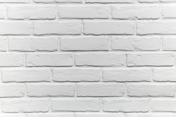 白色砖墙，完美的背景，方形照片。图片下载
