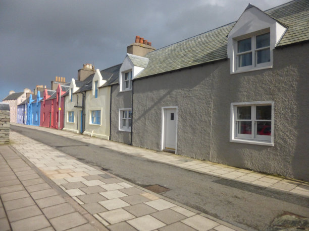 苏格兰设得兰群岛的旧农舍图片下载