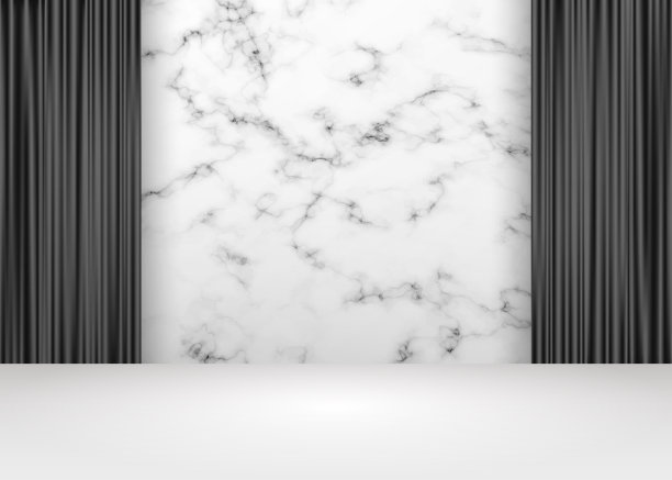 向量，空白的生动的白色工作室桌子房间背景，产品展示与复制空间展示的内容设计。图片下载