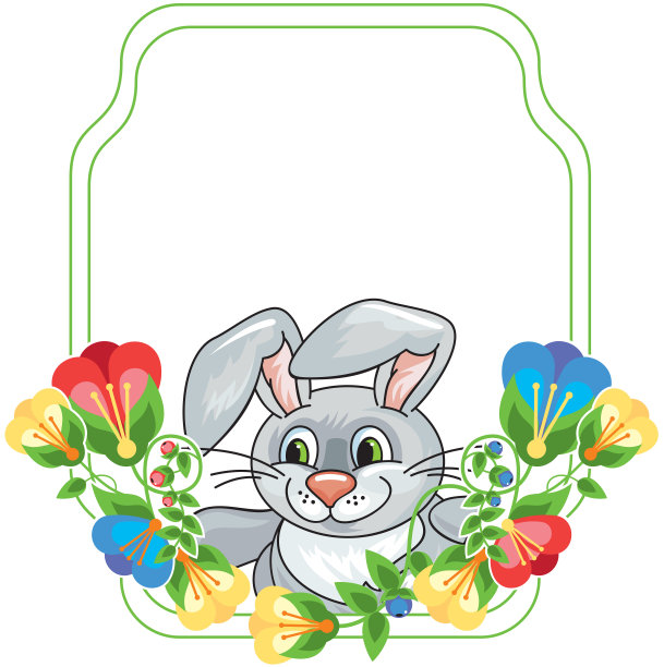 有可爱的小鸡和复活节彩蛋的花架图片下载