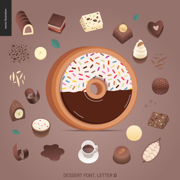 甜点的诱惑字体图片下载