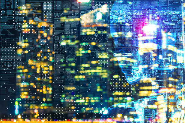 AI城市散焦的理念图片下载