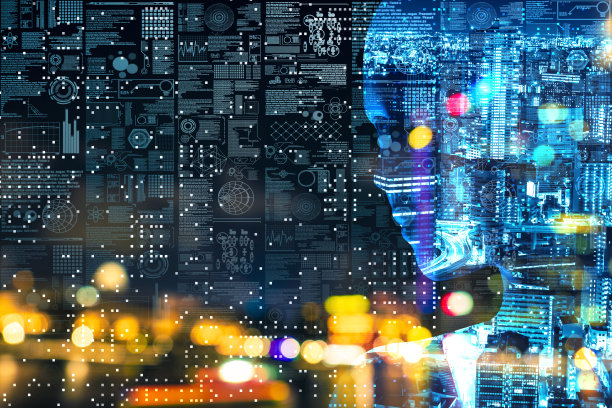 AI城市散焦的理念图片下载