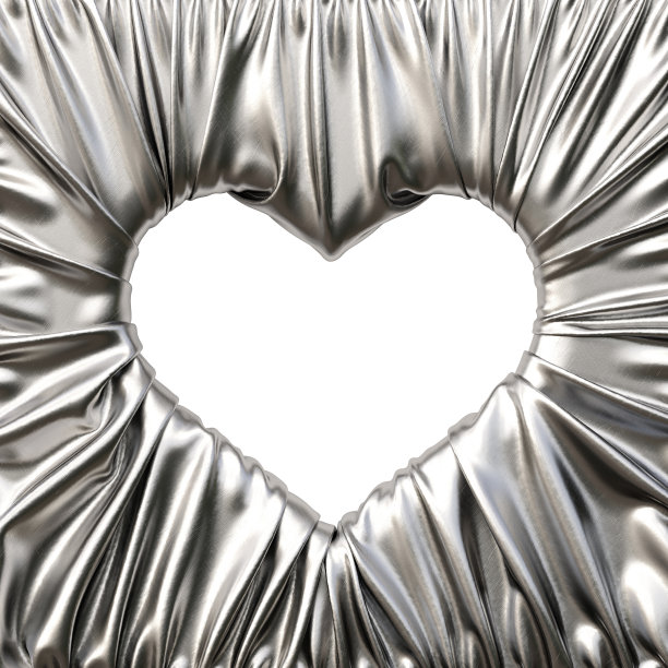 银布心形图片下载