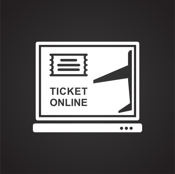 机场相关图标的背景图形和网页设计。简单的矢量信号。网站按钮或手机应用的互联网概念符号。图片下载