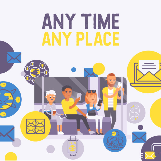 人们使用手机的矢量图图片下载