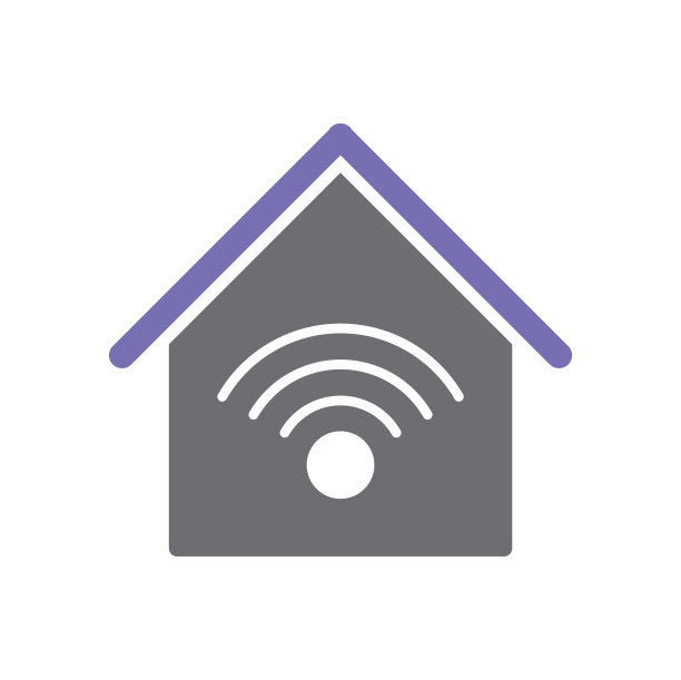 智能家居相关图标的背景图形和网页设计。简单的矢量信号。网站按钮或手机应用的互联网概念符号。图片下载