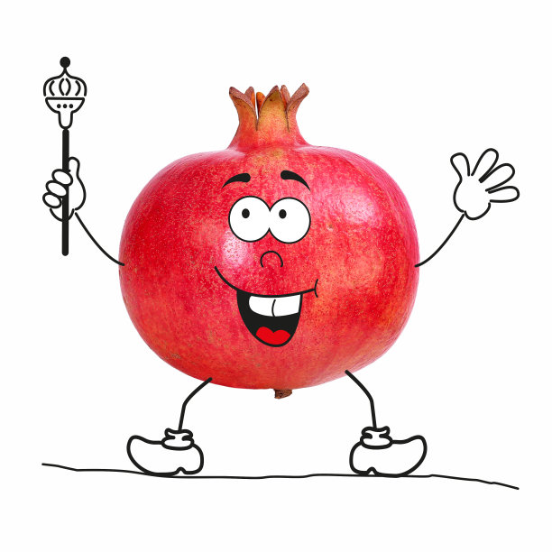 石榴和卡通人物图片下载