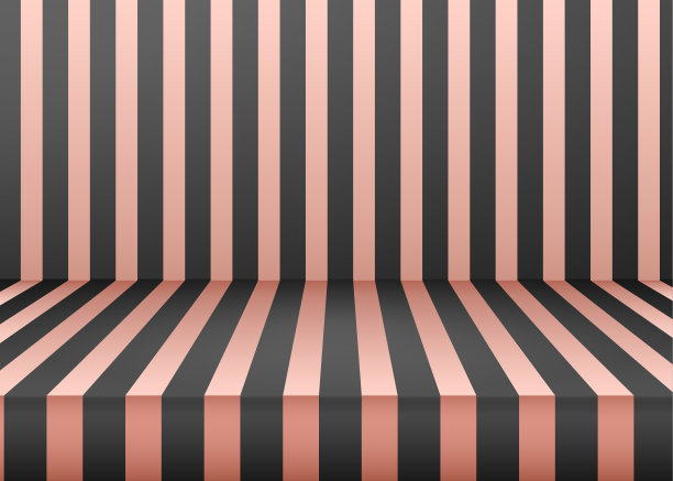 向量，空的生动的粉金色工作室桌子房间背景，产品展示与复制空间展示的内容设计。图片下载