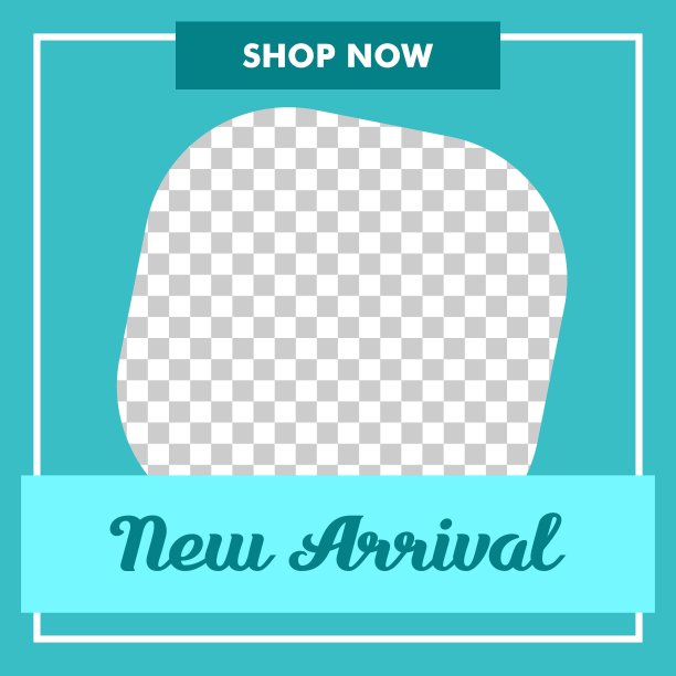 时尚社交媒体帖子模板设计向量图片下载