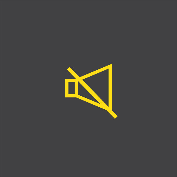 插图或标志类型音乐关闭图标黄色图片下载