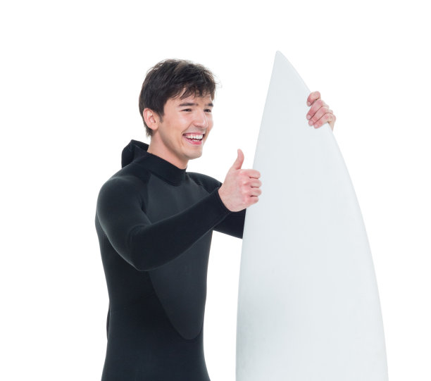 英俊的男性冲浪者图片下载