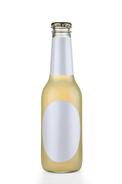 透明玻璃瓶隔离白色图片下载