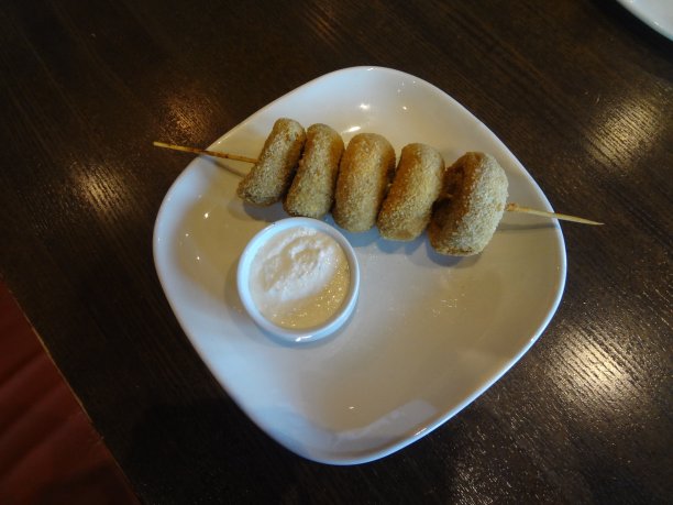 美味的炸蘑菇开胃菜图片下载