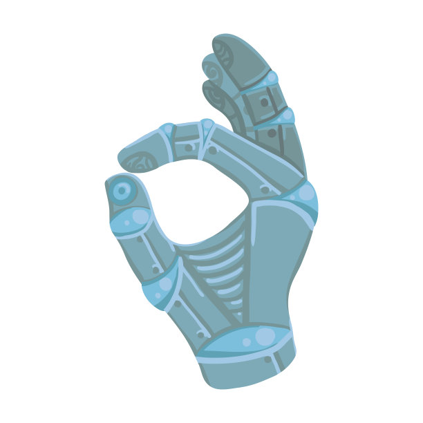 机器人的手OK手势表情图片下载