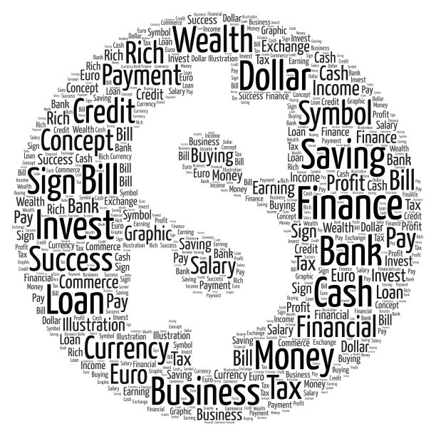 美元符号字云图片下载