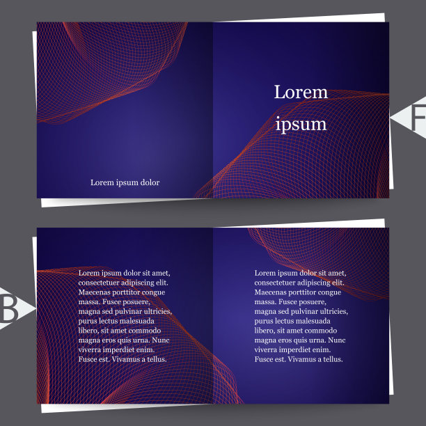 抽象时髦的颜色背景模糊梯度元素。手册模板。Eps10矢量图图片下载