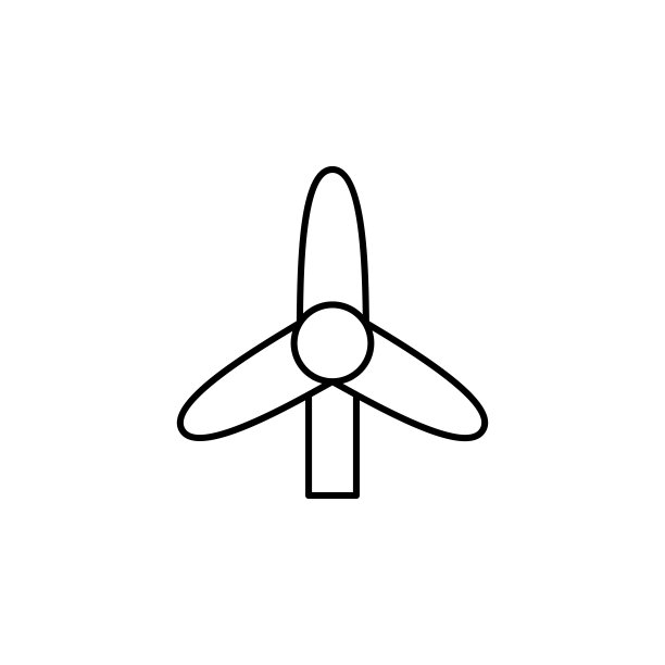 生态，地球日，风，能源图标。元素地球日的图标。细线图标用于网站设计和开发，应用程序开发。溢价图标图片下载