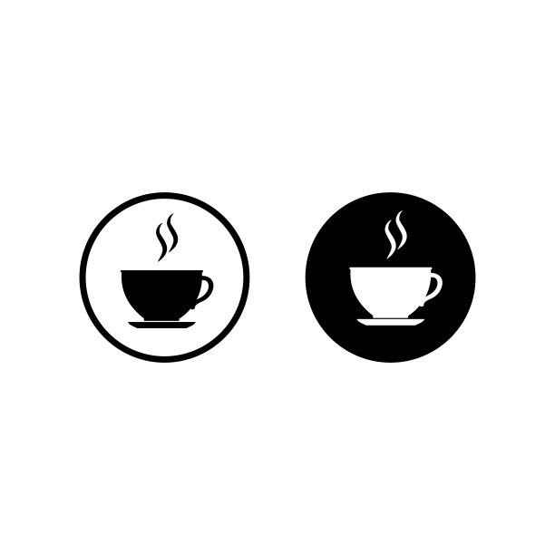 一杯咖啡。咖啡杯图标。咖啡图标孤立在白色背景图片下载