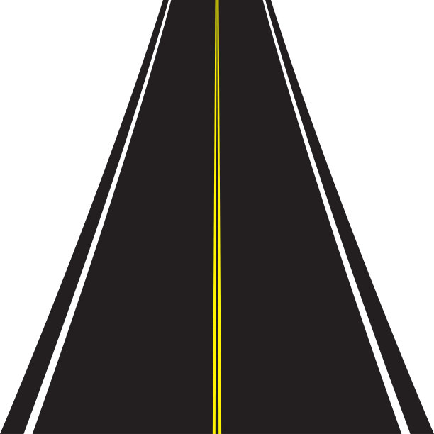 柏油路孤立在白色背景上。道路矢量图。图片下载