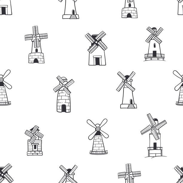 简单的风车图案图片下载