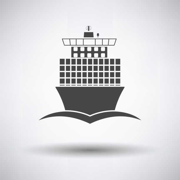 集装箱船图标前视图图片下载