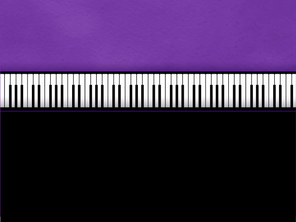 钢琴键的矢量插图素材图片