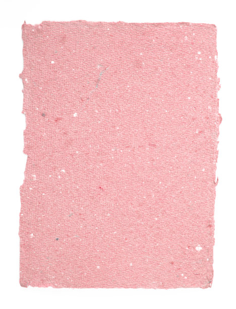 白色背景上的粉色手工纸图片下载