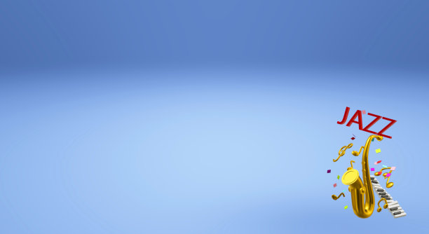 萨克斯爵士音乐节内容3D渲染图片下载