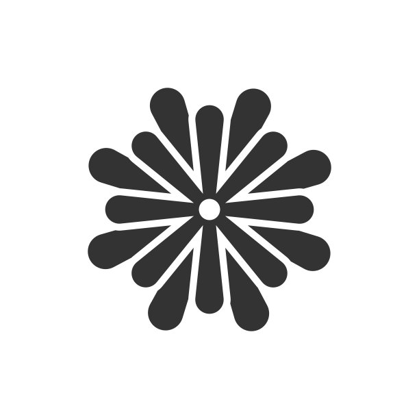 花叶子图标在平坦的风格。白玉兰，大丽花矢量插图在白色孤立的背景。植物开花的经营理念。图片下载