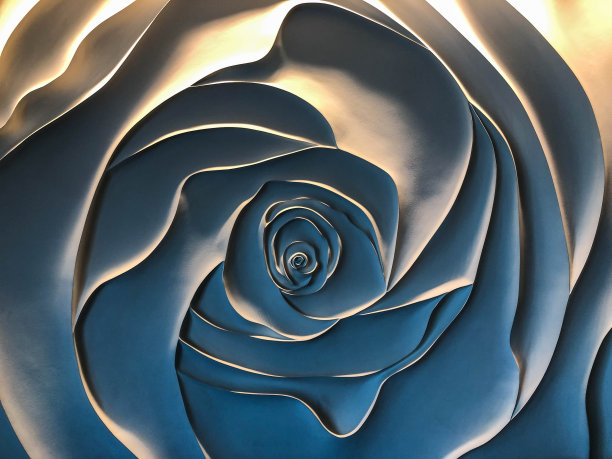 带有重音的白色花装饰图片下载