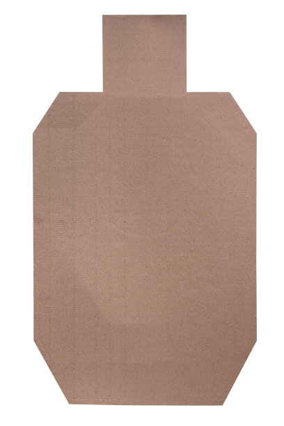 纸板轮廓目标孤立在白色背景图片下载