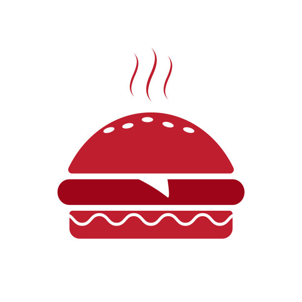 快餐汉堡图标。汉堡图标矢量。汉堡符号或符号图片下载