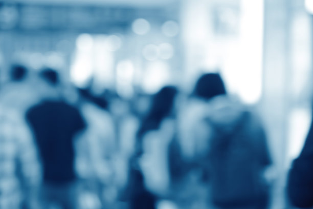 健美的形象。贸易展览中公众展览的背景散焦。用于业务的抽象背景。图片下载