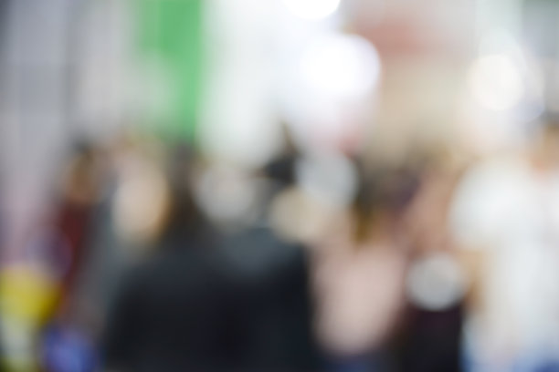 贸易展览中公众展览的背景散焦。用于业务的抽象背景。图片下载