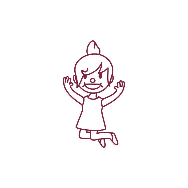 矢量可爱的卡通孩子，孩子的剪贴画图片下载