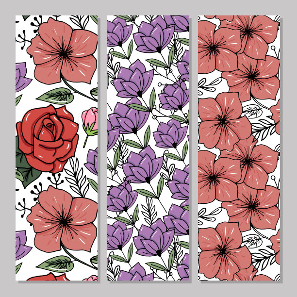 植物卡上有野花、叶子。春天点缀的概念。植物的海报,邀请。矢量布局装饰贺卡或邀请设计背景。手绘插图图片下载