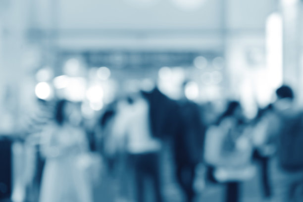 健美的形象。贸易展览中公众展览的背景散焦。用于业务的抽象背景。图片下载