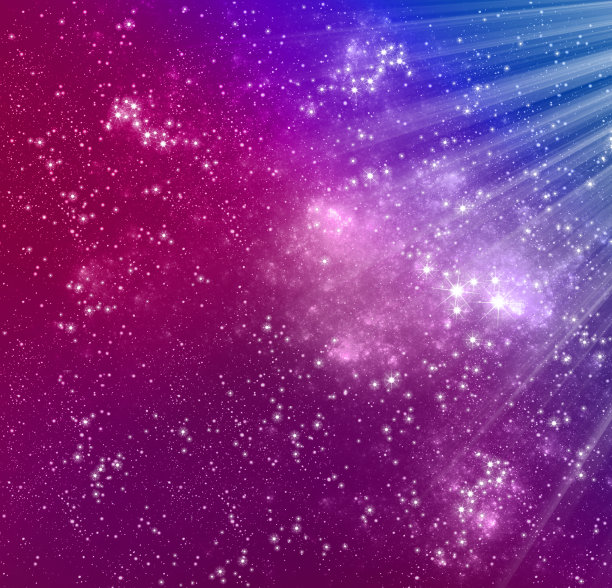 抽象的紫色幻想空间背景。素材图片