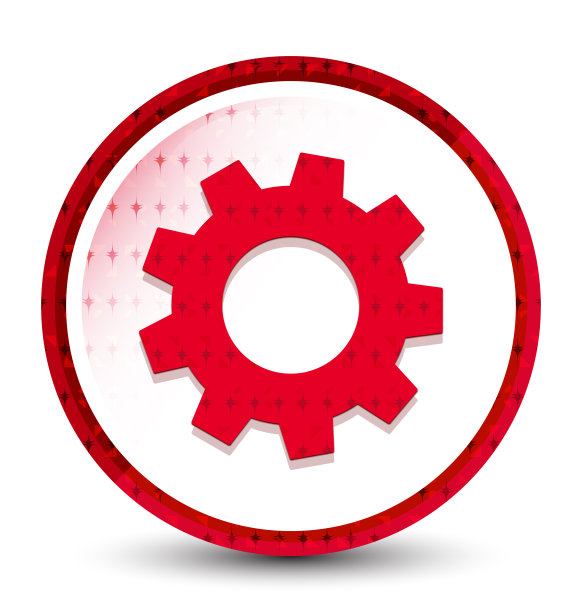 进程图标雾冻红色圆形按钮图片下载