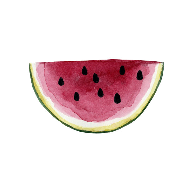 手绘水彩夏天的水果图片下载