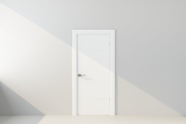 白色的墙，白色的门图片下载