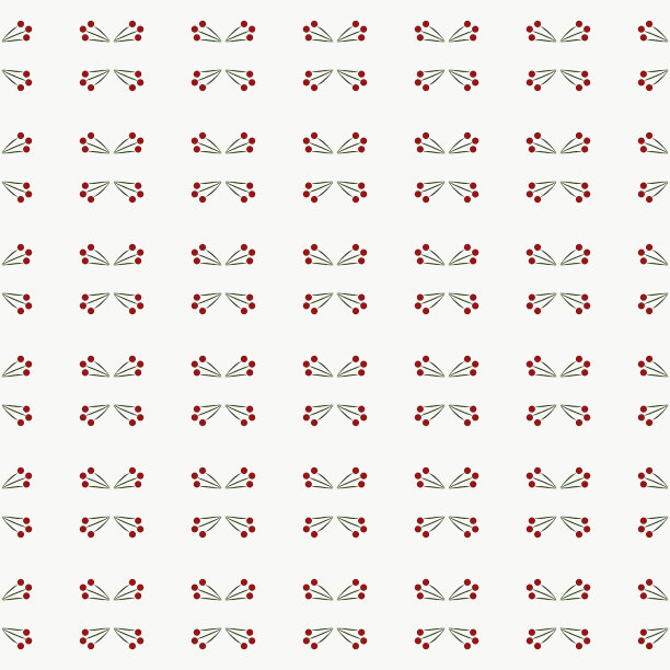 树枝上的三颗樱桃浆果无缝图案图片下载