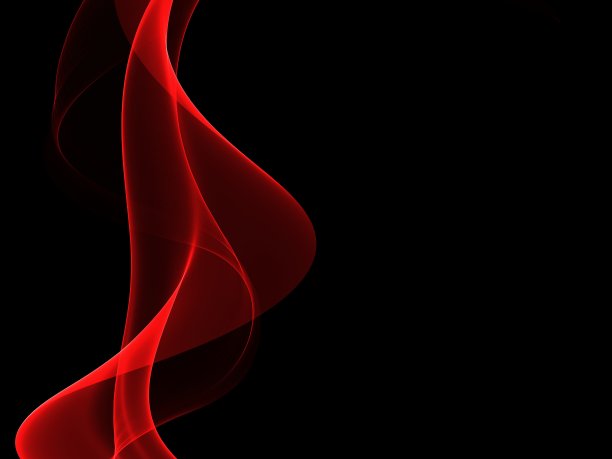 抽象亮色红波设计元素图片下载